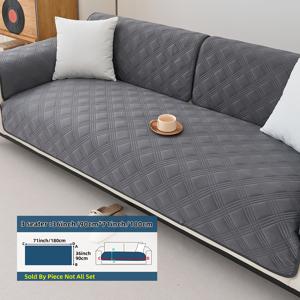 TEMU 초음파 대형 퀼팅 소파 쿠션 1개, 반려동물 친화적, 세탁기 사용 가능, 1/2/3/4인용 소파 보호 및 장식에 적합