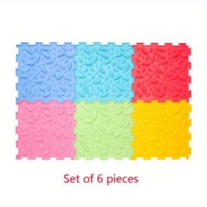 TEMU 6개 및 12개 세트 - 39.4 x 29.6인치로 측정되는 실리콘 요가 마사지 매트이며, 59 x 19.7인치로 변환 가능합니다. 혼합 색상으로 제공되며 미끄럼 방지 매트로 요가, 피트니스 및 일상적인 가정용으로 적합합니다.