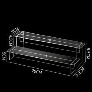 TEMU 아크릴 스텝 디스플레이 랙 | 다층 투명 블라인드 박스 보관 랙 | 팝 마트 장난감/향수 및 화장품 디스플레이에 적합 (4가지 사이즈로 제공)