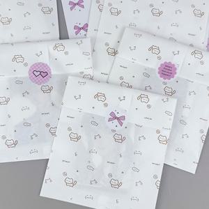 TEMU 귀여운 고양이와 물고기 디자인의 두꺼운 크라프트 종이로 제작된 새로운 스타일의 투명 자체 밀봉 포장 백. 넉넉한 용량으로 선물용으로 완벽합니다.