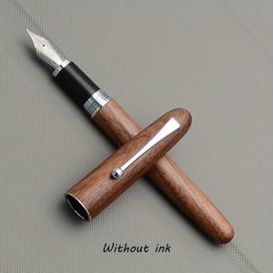 TEMU JINHAO 9035 만년필 - 인체공학적 목재 잉크 펜 컨버터, 메탈릭 악센트, 중간 굵기, 나사식 캡, 사무실 및 학교 용품에 이상적, 쓰기 애호가를 위한 완벽한 선물, 사무용품 | 인체공학적 디자인 | 메탈릭 악센트, 쓰기용 만년필