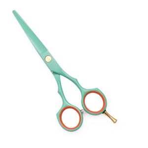 TEMU 5.5인치 그린 프로페셔널 헤어드레싱 가위 - 일본 스틸 1104# 얇게하는 & 커팅 가위, 인체공학적 손잡이, 오른손잡이용 텍스처 그립, 일반 및 이완된 머리용 내구성 있는 살롱 & 가정용, 슬림 블레이드 디자인, 날카로운 칼날 구조