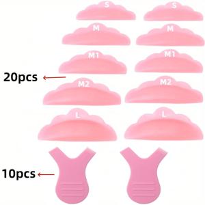 TEMU 30개입 속눈썹 리프팅 키트 (3D 컬러 어플리케이터 도구 & 실리콘 패드 포함) - 자연스러운 속눈썹 연장, 볼륨 & 컬을 위한 강력한 속눈썹 펌 패드, 전기 불필요, 간편한 가정 및 살롱 사용, 속눈썹 연장, 속눈썹 리프팅 키트