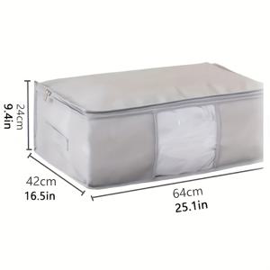 TEMU 1대용량 의류 보관 가방, 이사용 옷과 이불 정리함, 침대 밑 수납 박스