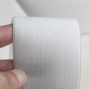 TEMU 10미터의 탄성 밴드 검정과 흰색 2-6cm 고무줄 넓은 평평한 바지 허리 보호용