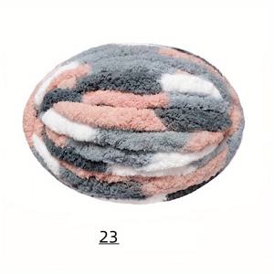 TEMU 두꺼운 셔닐 소시지 원사 직경 약 2cm, 250g의 1묶음, 2묶음/500g 팩, 각 묶음은 약 25미터 길이, 부드럽고 푹신한 느낌, 벨벳이 풍부하여 고양이 둥지, 개 둥지, 애완동물 둥지, 베개, 쿠션, 담요, 카펫, 크로스바디 가방, 인형, 애완용 장난감, 다양한 수제 DIY에 적합