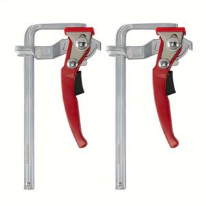 TEMU 2pcs 합금강 업그레이드 퀵 래칫 트랙 사우 가이드 레일 클램프 MFT 클램프 MFT 테이블 및 가이드 레일 시스템 목공 클램프