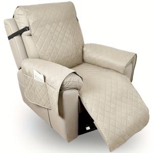 TEMU 1개 미끄럼방지 리클라이너 의자 커버 소파 커버, 탄력 스트랩이 있는 소형 리클라이너 의자용 펫 커버, 세탁 가능한 리클라이닝 의자 커버 가구 보호 커버