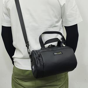 TEMU 남성용 캐주얼 크로스바디 백, 싱글 숄더백, 짐 가방, 퀵 더리 버킷, 휴대용 숄더백, 휴대폰 가방, 소품 파우치, 휴대용 휴대폰, 열쇠, 동전 및 소품 보관에 적합한 블랙 미니 백팩, 피트니스, 여행, 산책, 쇼핑에 이상적|슬링백