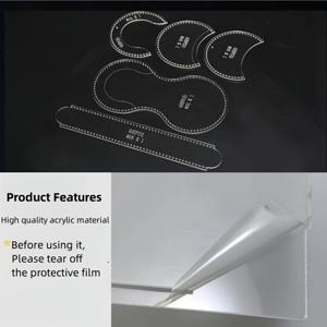 TEMU 빈티지 아크릴 지갑 투명 가죽 장인 정신 DIY 지갑 만들기 템플릿 디자인