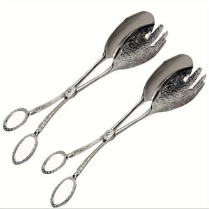 TEMU 빈티지 빵집게 2개 세트 - 샐러드, 케이크, 뷔페, 바베큐, 스무디, 설탕, 그릴, 애피타이저용 주방 도구