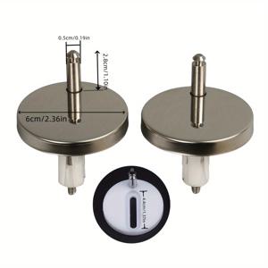 TEMU 2개 세트 변기 시트 액세서리 (고정 볼트, 확장 나사, 범용 부품, 대형 변기 시트 부품, 클립 포함) - 간편한 설치