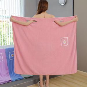 TEMU 플러스사이즈 성인용 목욕가운 - 코랄 퍼리 로브와 목욕타월 세트, 털빠짐/색상유지, 세탁기 사용 가능한 스파 로브, 부드러운 라이트 베이지 친화적인 럭셔리 목욕복|수건|샤워가운