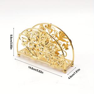 TEMU 1pc 우아한 철 나이프 홀더, 꽃무늬 디자인 - 3.54