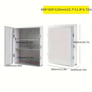 TEMU 방수 벽걸이형 전기 박스, 방수 케이스, 배전함, 접지함, 실외 방수 접지함, 벽 받침대가 있는 플라스틱 전기 하우징