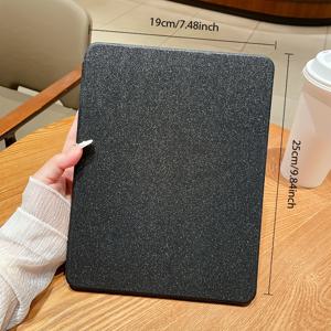 TEMU 360도 회전 블랙 글리터 아이패드 케이스 - iPad Air (9.7인치)/iPad Pro 10.5/8세대(10.2인치)/Air 5세대 2022(10.9) 호환, 충격 방지 기능 및 슬립/웨이크 기능 포함, 11인치 지원