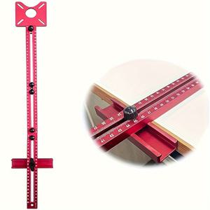 TEMU 1pc 3 In 1 라우터 밀링 그루브 브래킷, 캐비닛 하드웨어 지그 캐비닛 구멍 드릴링 템플릿 서랍 캐비닛 설치, 목공 전문 절단 및 밀링 도구