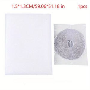 TEMU 1 세트 DIY 자체 접착 창 스크린 그물망 메쉬 커튼, 모기 방지 컷터블 창 스크린, 후크 및 접착 테이프, 여러 창에 장착, 주택 개선