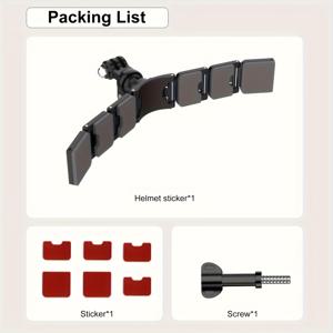 TEMU 헬멧용 턱 마운트, Gopro Hero 12, 11, 10, 9, 8, 7, 5, DJI, 및 Insta360 카메라와 호환 가능, 액션 카메라용 헬멧 액세서리.