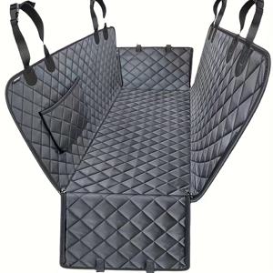 TEMU 개용 시트 커버 애완동물 차량 좌석 커버 펫 시트 매달린 침대 방지 스크래치 및 미끄럼 방지 내구성 있는 부드러운 펫 뒷좌석 커버 자동차, 트럭 및 SUV에 적합