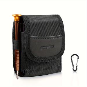 TEMU HAWEEL. 남성용 플립 허리 벨트 가방, 휴대전화 카드 키 보관함, 펜을 위한 측면 스트랩, 야외용 다기능 가방|힙색