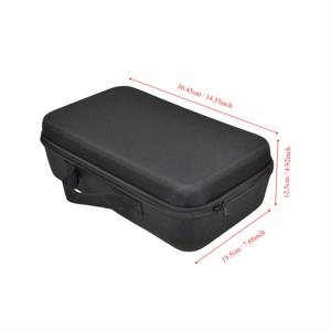 TEMU 전기 기술자 및 DIY 애호가를 위한 튼튼한 블랙 옥스포드 천 도구 가방 - 충격 방지 조직자 지퍼 & 손잡이, 드릴, 스크루드라이버 및 손 도구에 완벽 - 두 가지 크기로 제공, 전기 기술자 도구