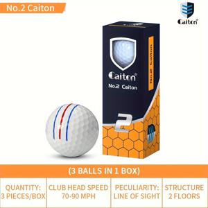 TEMU 케이튼 장거리 골프공: 6개/3팩, 멀티 레이어 디자인으로 40야드 이상 도전 가능, 초부드러운 감촉, 고스윙 속도, 내구성 강화. 거리와 정확도, 일관된 플레이를 위한 이상적인 골프 공, 골프 용품 및 액세서리