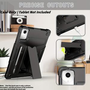 TEMU 레노버 샤오신 패드 2024 11인치용 내구성 강화 충격 방지 보호 케이스, 탭 M11 2024/TB-330/331FC 전용 내장형 킥스탠드 포함