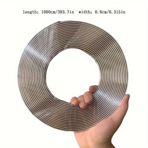 TEMU 자체 접착 무봉제 장식 스트립 벽 패브릭 헴밍 엣지 방수 메탈 텍스처 테이프 허리선 스커트 보드 밀봉 스트립 주방 욕실 카운터탑 갭 장식 스트립 벽 아름다운 가장자리 라인 캐비닛 사진 프레임 미화 트림 천장 코너 라인