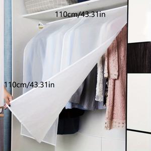 TEMU 1개 두꺼운 대형 정장 코트 먼지 커버, 의류 보관 보호대, 옷장 먼지 방지 걸이 정리함|행거|수납정리함