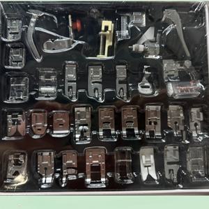 TEMU 32개의 재봉틀 프레서 피트 세트, 저 샹크 가정용 재봉틀에 유니버설 핏, 다기능 재봉용품 키트