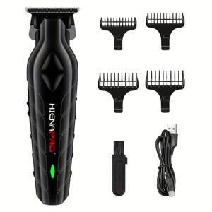 TEMU 남성용 전문 이발기 - 머리 자르는 및 미용용 무선 이발기, 충전식 수염 트리머