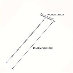 TEMU 1개 실리콘 스퀴지, 스테인리스 스틸 손잡이 포함, 다용도 창문 청소 도구, 거실, 침실, 욕실, 화장실 및 실외 공간용 - 튼튼한 플라스틱 소재