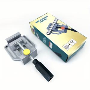 TEMU 1개 PMMJ 헤비듀티 알루미늄 합금 테이블 바이스, 평면 클램프 - 다기능 작업대 플라이어, 집에서 사용하기 위한 정밀 클립온 강력한 소형 드릴 프레스 바이스, 내구성 있고 조작이 쉬움