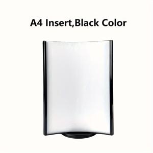 TEMU 1개 3면 회전 사인 홀더 - 360° 회전 아크릴 데스크탑 메뉴 스탠드, A4/A5 사이즈 호환 가능, 주방/레스토랑/사무실 및 소매용 블랙/화이트