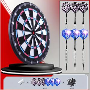 TEMU 다트보드, 소프트팁 다트보드 (다트 6개 포함)