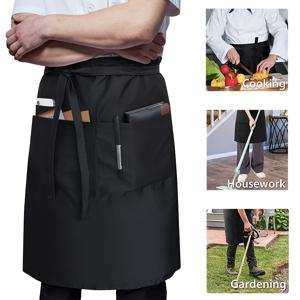 TEMU 서버 앞치마는 세 개의 포켓이 특징이며, 대형 식당의 웨이츠팅과 셰프에게 적합하며 남녀 모두에게 디자인되어 있습니다.
