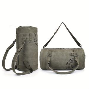 TEMU 대용량 헤비듀티 캔버스 더플백 - 멀티포켓 원통형 짐, 스포츠 & 여행 백팩, 조절 가능한 스트랩, 베이지/탄색, 손세탁 가능, 내구성 있는 캐리온 캐리어, 농구, 축구, 수영 훈련용 (없음)