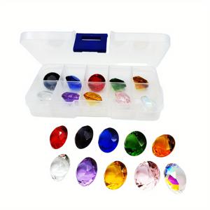 TEMU 웨딩 선물, 홈 데코, 장식용 종이 받침으로 사용하기 좋은 25mm(0.98인치) 파체 10개 세트. 선물 상자에 담긴 반짝이는 컬러 가 특징이며 테이블 장식에 완벽합니다.