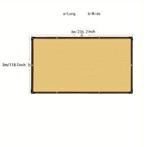 TEMU 눈금이 있는 햇빛 가리개 천은 정원용으로 설계되었으며 강한 빛으로부터 보호하고, 캐노피, 테라스, 식물, 온실, 닭장 및 야외 사용에 적합합니다.