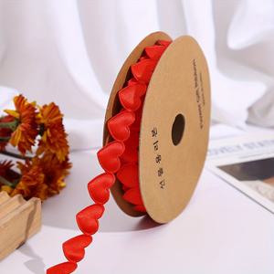 TEMU 1롤 900cm 다양한 색상의 사랑 테마 폴리에스테르 리본 - 꽃다발, 케이크 장식 및 선물 포장에 완벽 - 흰색 포함, 꽃다발용 리본