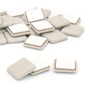TEMU 32개 스퀘어 가구 슬라이더 - 접착식, 0.98인치 카펫 그립으로 쉬운 이동 및 바닥 보호