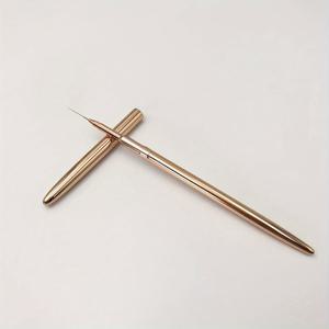 TEMU 네일 라이너 브러쉬 로즈 골든 네일 아트 브러쉬 세트, 섬세한 팁, 메탈 핸들, 전문 네일 아트 디자인용