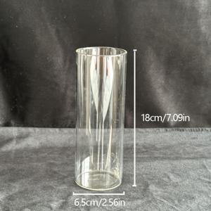 TEMU 로맨틱 유리 캔들홀더 - 발렌타인데이, 생일파티, 결혼식 & 저녁분위기용 무연부동왁스컵, 크리스마스, 할로윈