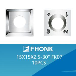 TEMU 공장 직판 15 x 15 x 2.5mm 30 절단각 카르비드 삽입 10pcs 사각 직선 텅스텐 카르비드 절단기 교체 절단기 스피럴/헬리컬 플레너 절단기 헤드 나무 도구