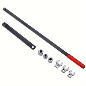 TEMU 8피스 세르펜타인 벨트 렌치 세트, 자동차 엔진 수리용 범용 세르펜타인 벨트 조정 및 조임 렌치 도구 키트