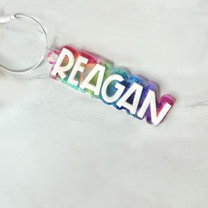 TEMU 1개의 맞춤형 아크릴 키체인 이름 태그 - 맞춤형 패션 백팩 및 기저귀 가방 액세서리, 쉬운 설치, 벽걸이 가능, 선생님, 엄마, 가장 친한 친구 선물에 이상적, 어머니의 날, 아버지의 날, 데이에 적합