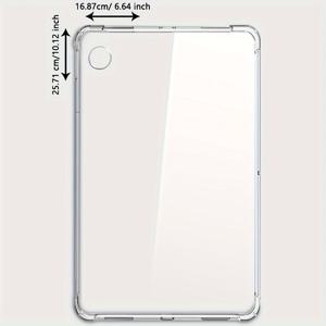 TEMU 삼성 갤럭시 탭 A9 플러스/S7/S8/S9 케이스 호환, 삼성 갤럭시 탭 S7 FE/11인치, S6 라이트 2024, A10.1 2019, A7 라이트, A8 10.5인치, T290, T510, T720, X200 투명 소프트 커버 - 스크래치 방지 충격 보호, 미끄럼 방지 그립 & 쉬운 태블릿 케이스