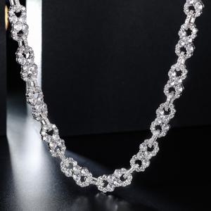 TEMU 1144 1개 무한 8자형 힙합 랩퍼 목걸이 트렌디 패션 크리스마스 추수감사절 휴일 선물 나이트클럽 콘서트 힙합 액세서리