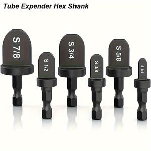 TEMU 에어컨 냉장고용 구리 튜브 확장기 파이프 홀 헤드 익스텐더 스웨이징, 황동 튜브 확장 플레어링 테이크오버 드릴 비트 수리 도구